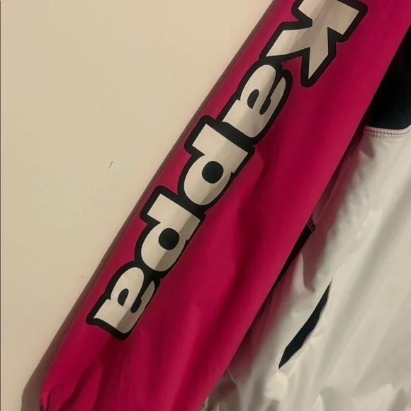 KAPPA Pink and White Women’s KOMBAT Track Jacket size Large - Picture 4 of 11